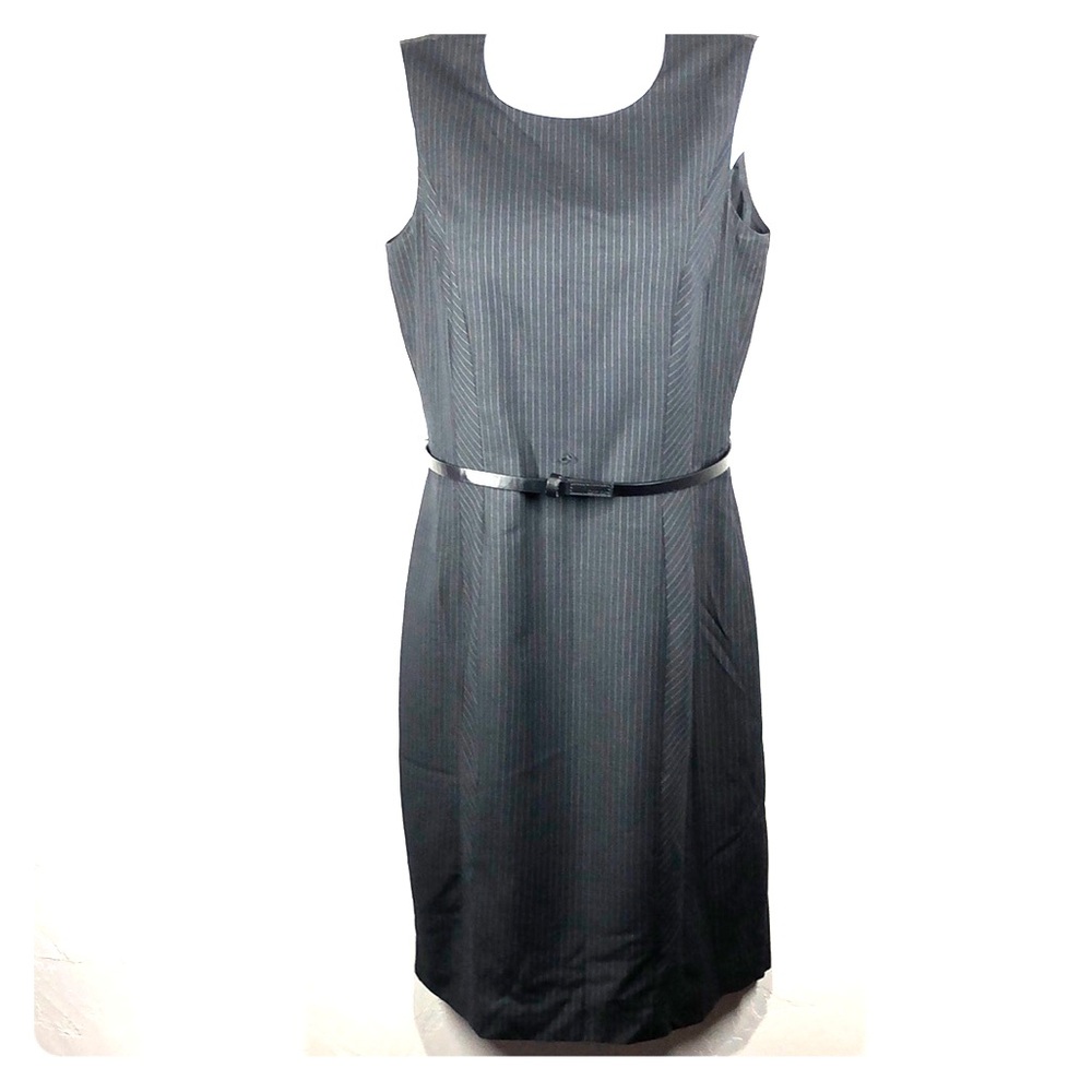 Calvin Klein black pinstripe dress size 6 - Picture 1 of 6